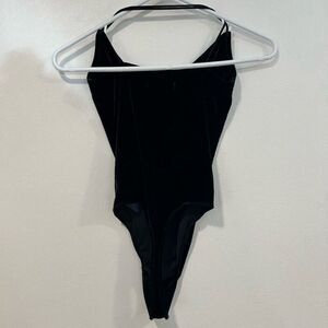Abercrombie & Fitch Black Velvet Bodysuit – Size Small, NWT